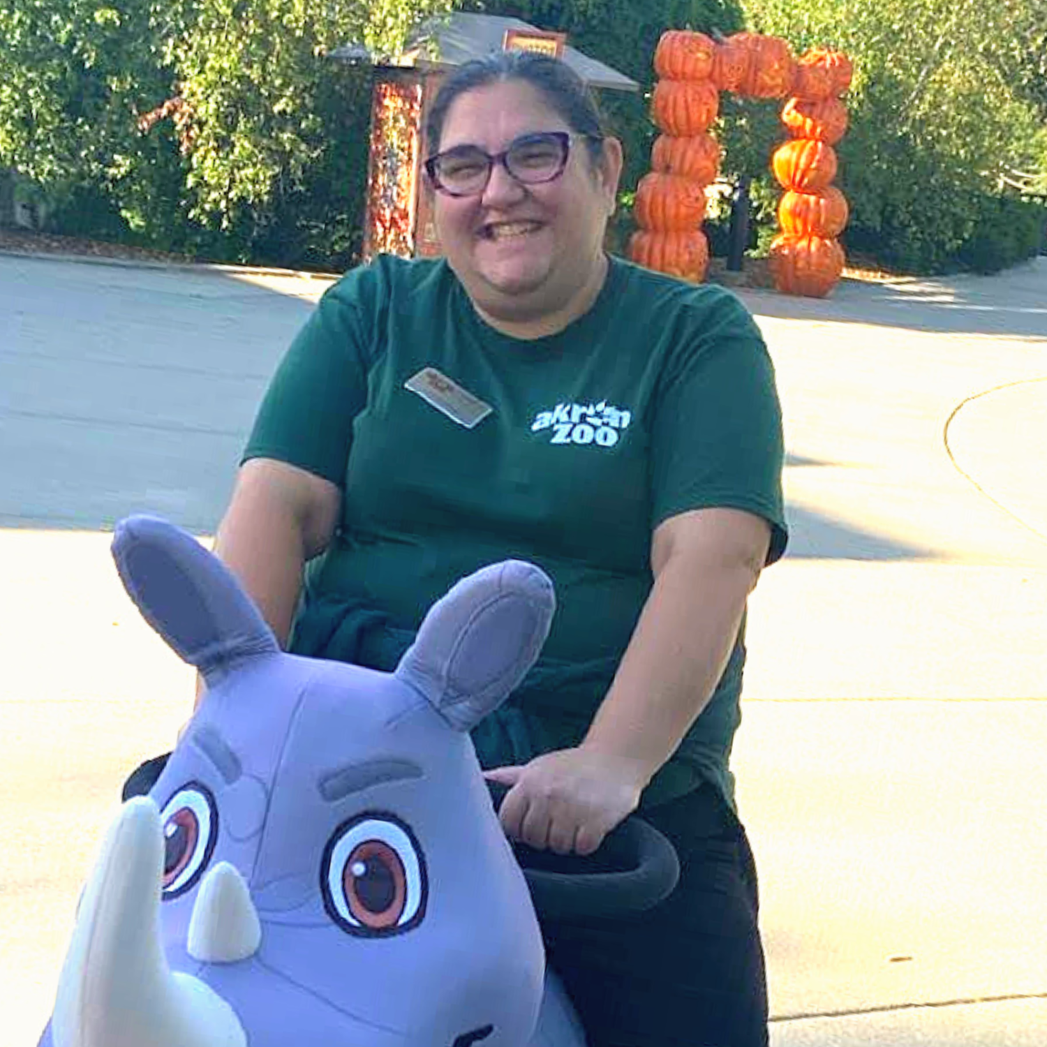 Leah riding Rhino ScooterPal